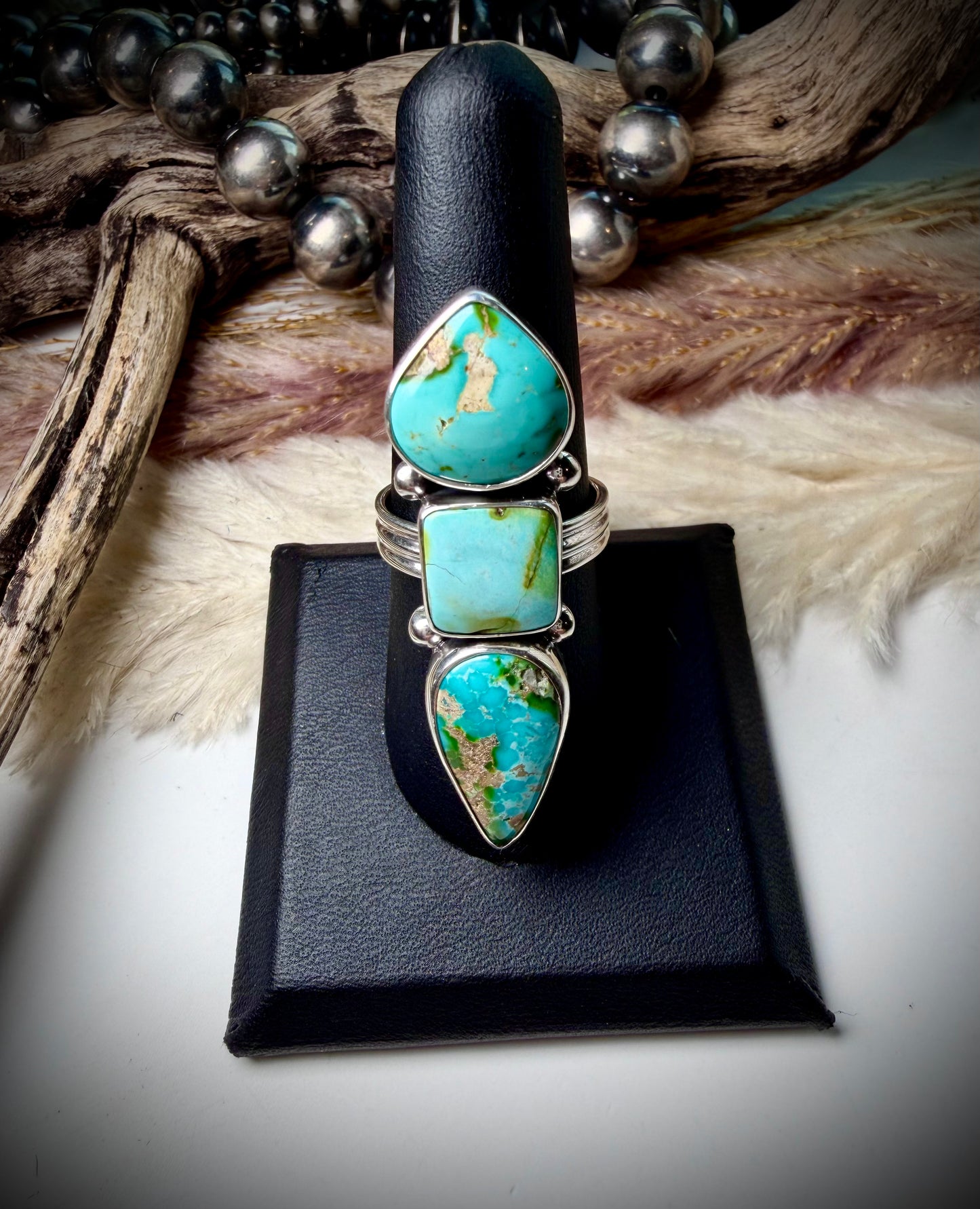 Three Stone Sonoran Ring Size 8