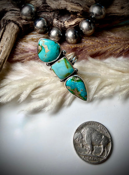 Three Stone Sonoran Ring Size 8