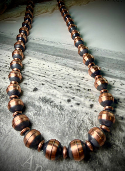 30" Copper Pearl Necklace