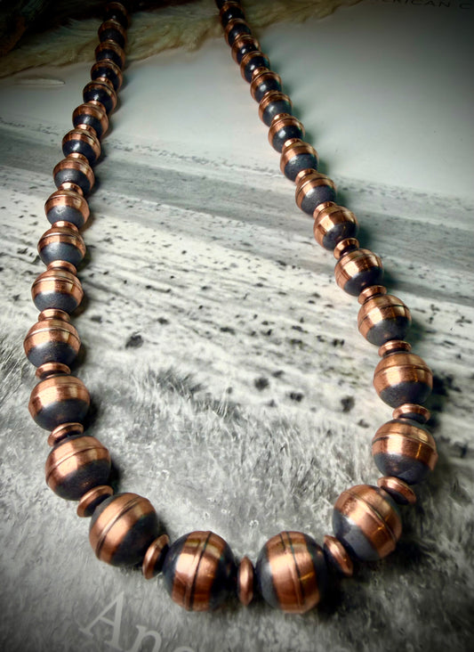 30" Copper Pearl Necklace