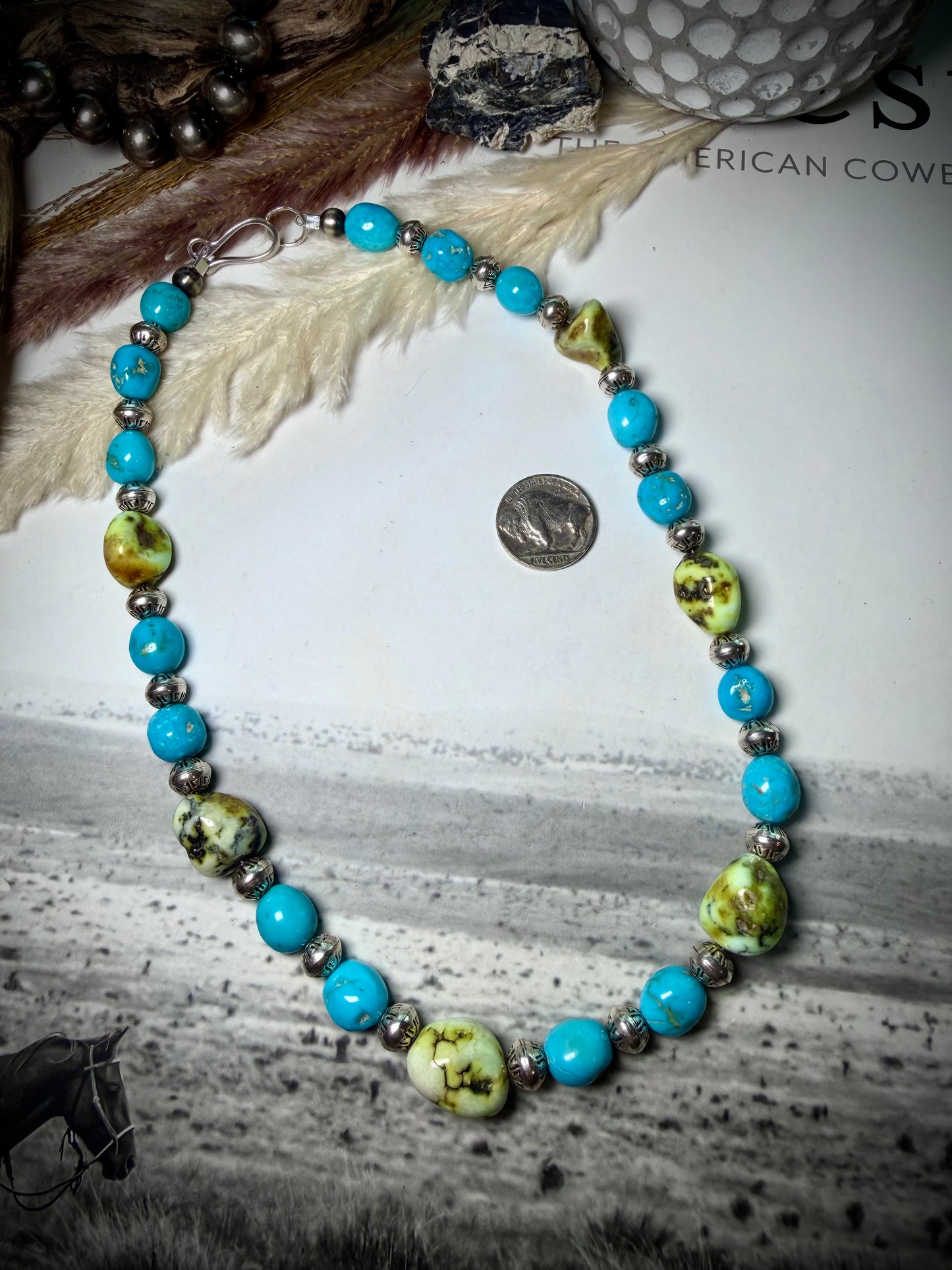 Palomino Rocks Necklace 19"