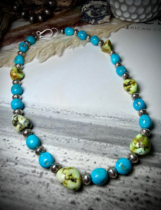 Palomino Rocks Necklace 19"