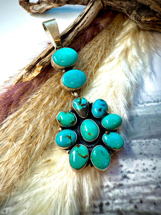 Ella Peter Mixed Mine Cluster Drop Pendant