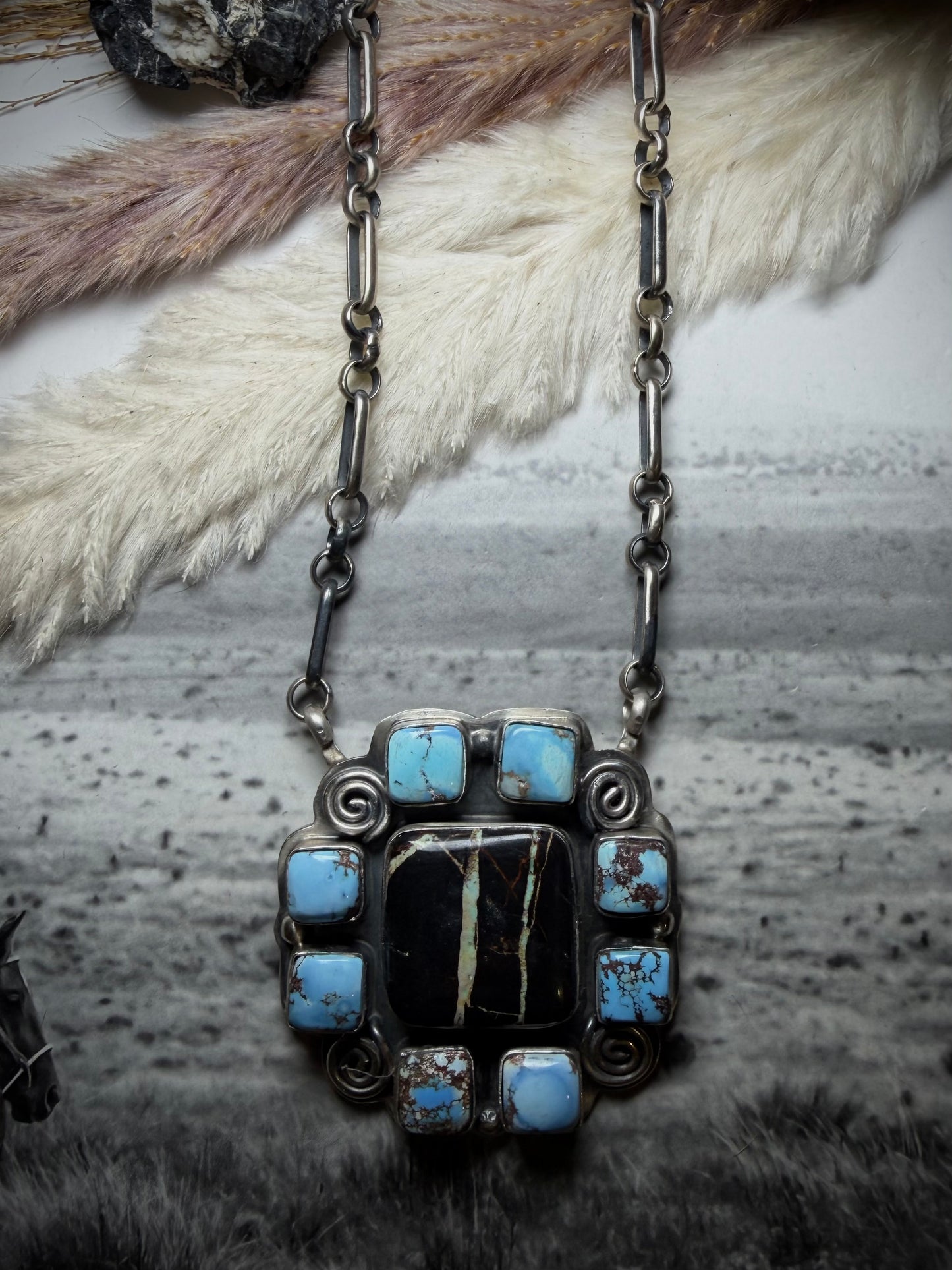 Golden Hills and Blackjack Necklace