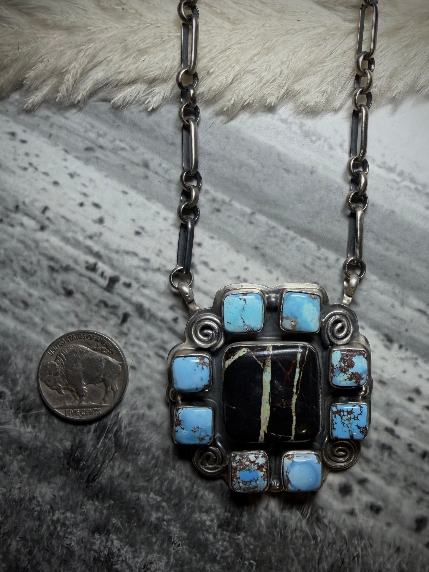 Golden Hills and Blackjack Necklace