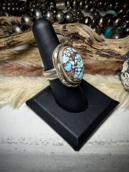 Adjustable Golden Hills Turquoise Ring