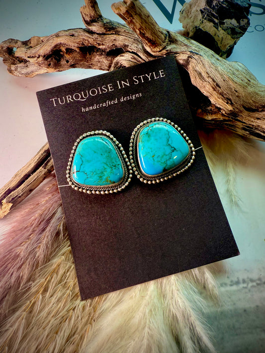 Blue Horizon Statement Studs