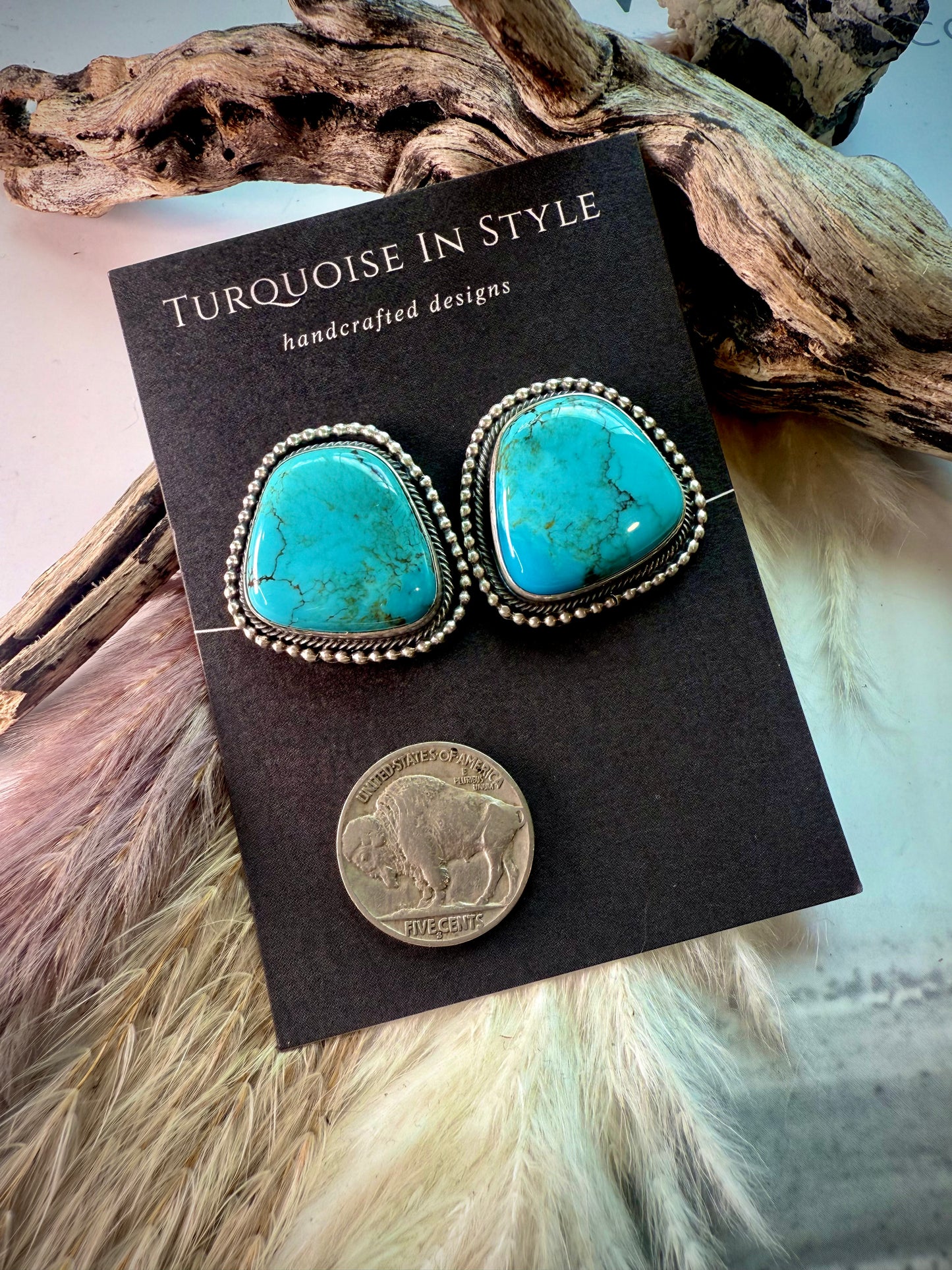 Blue Horizon Statement Studs