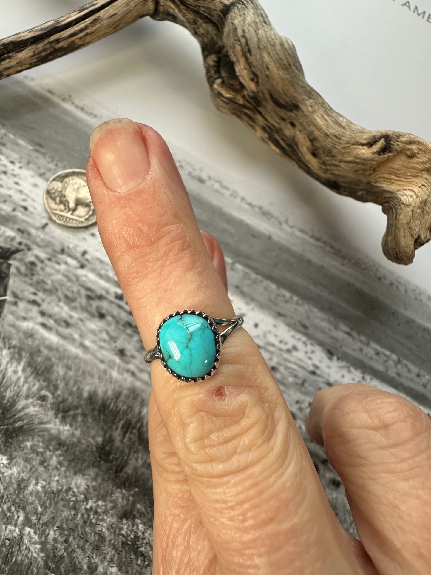 Betty Hawthorne Turquoise Ring