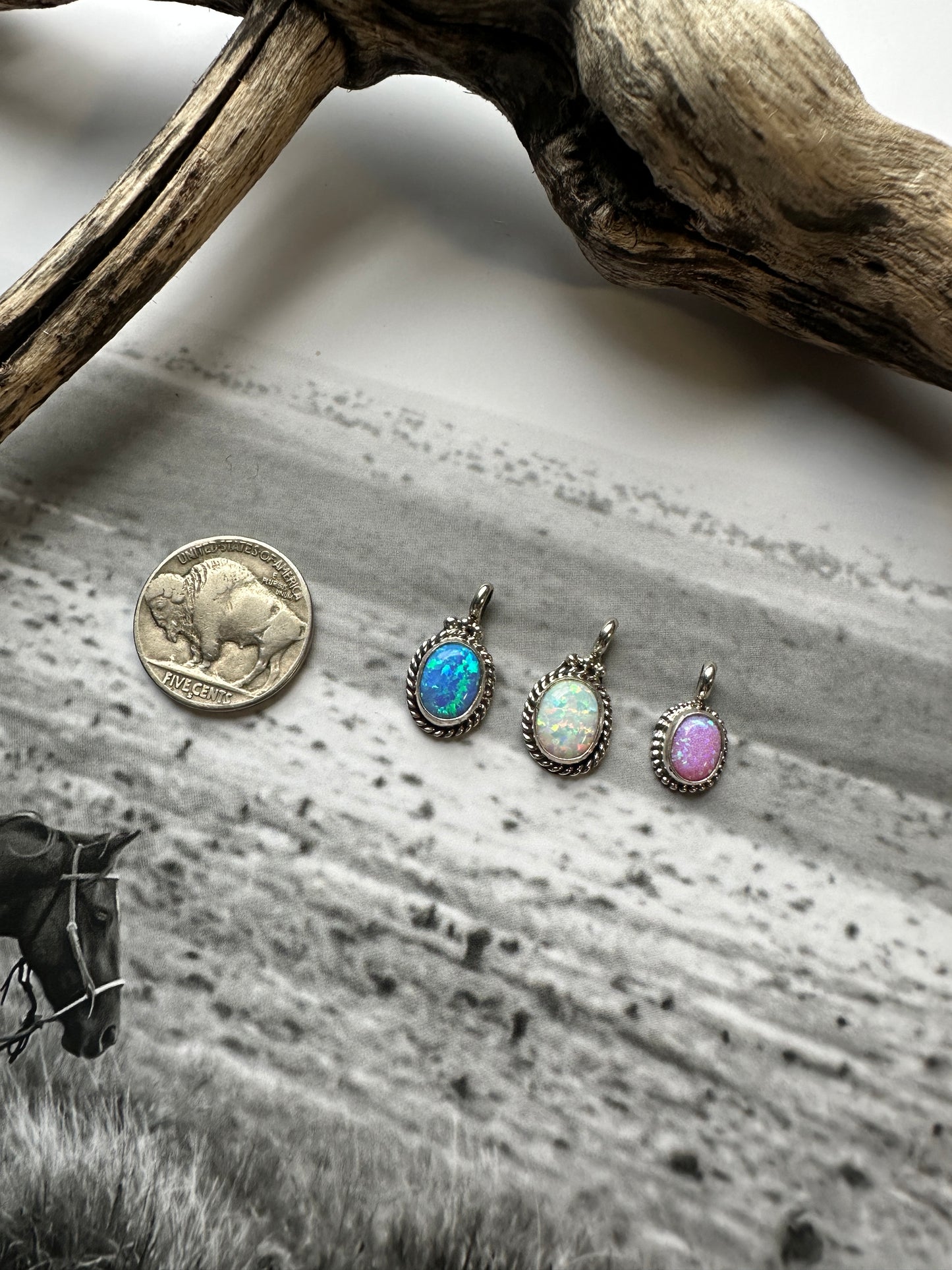 Rosemary Saunders Opal Pendants