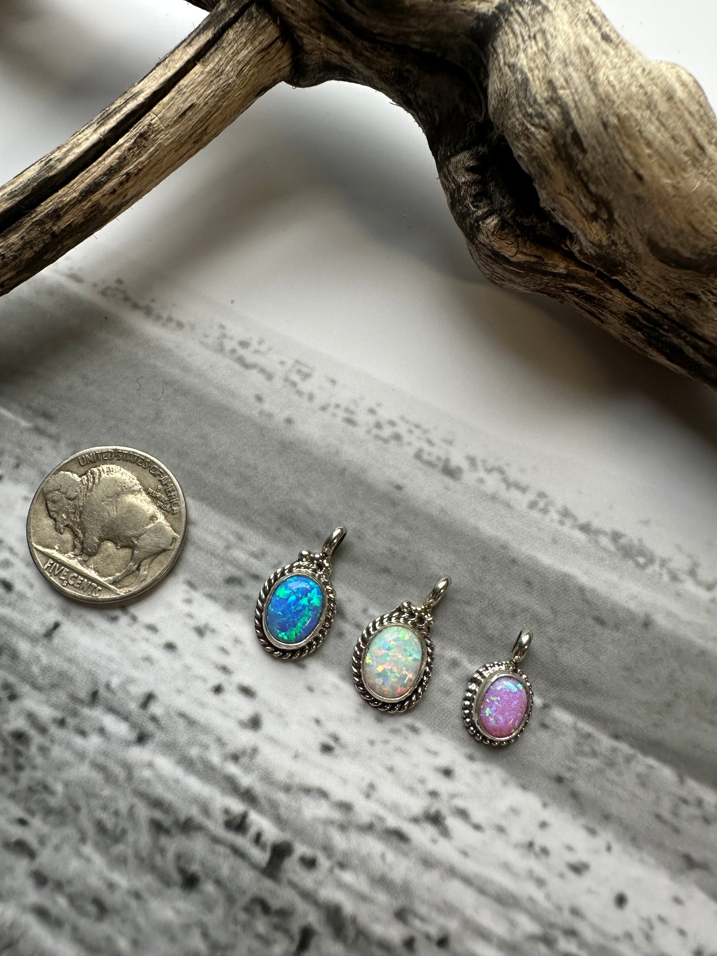 Rosemary Saunders Opal Pendants