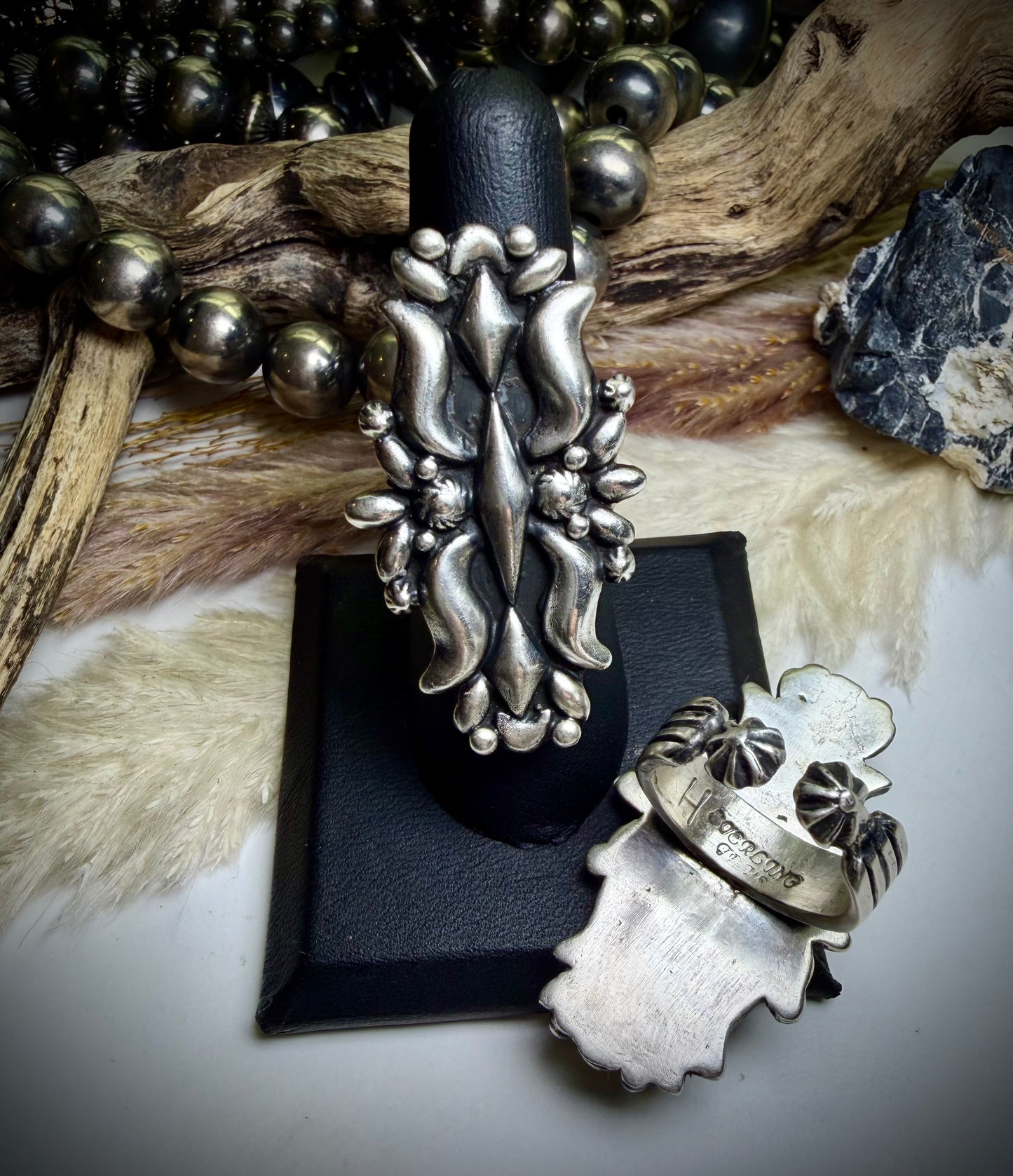 Megan’s Silver Pointer Finger Ring by Harold Tahe