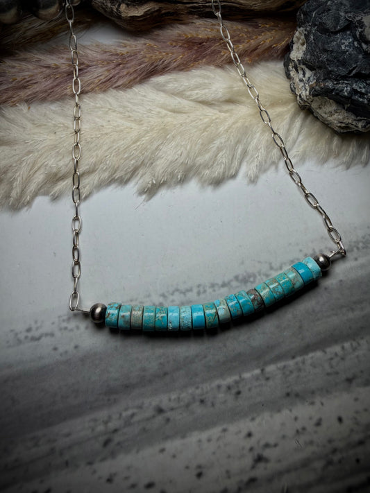 Sea Sediment Ocean Jasper Heishi Necklace