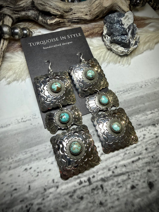 Concho Three Tier Dangles By Shannon Tahe