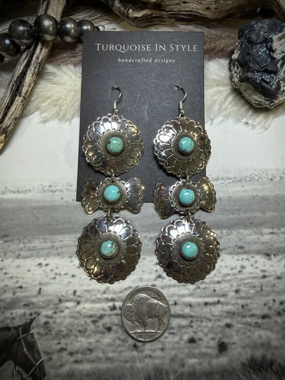 Concho Three Tier Dangles By Shannon Tahe