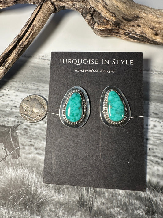 Fox Turquoise Studs