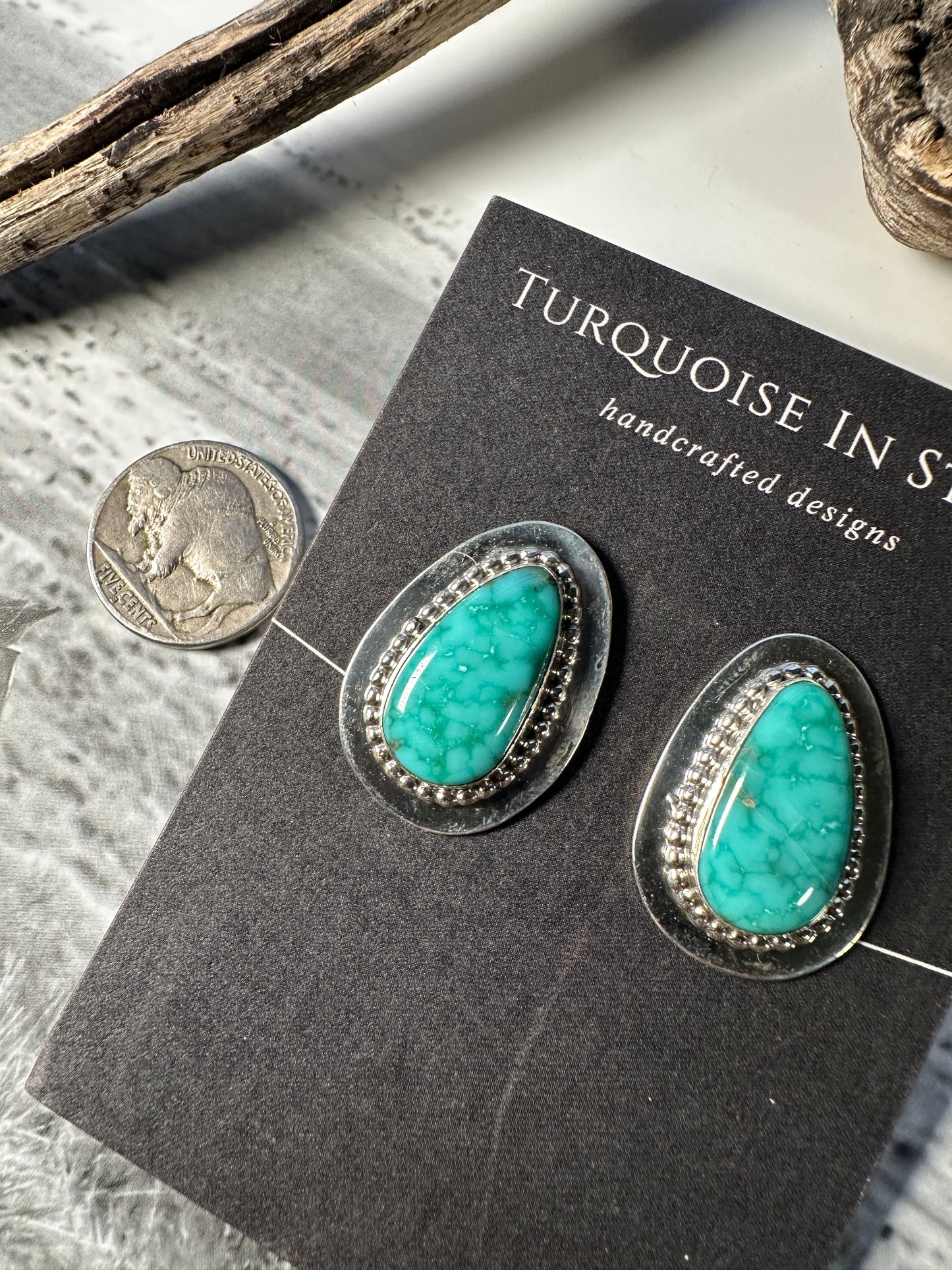 Fox Turquoise Studs