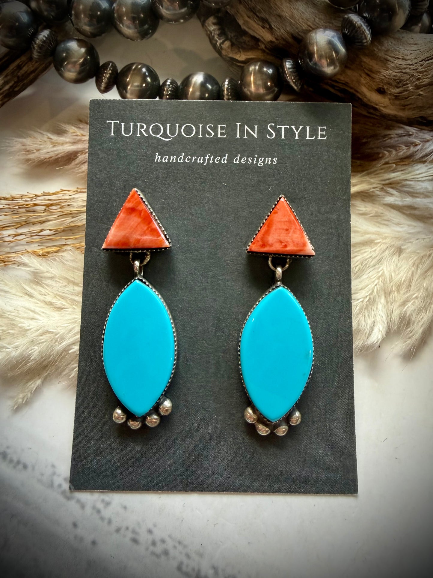 Selina Warner Spiny & Turquoise Earrings