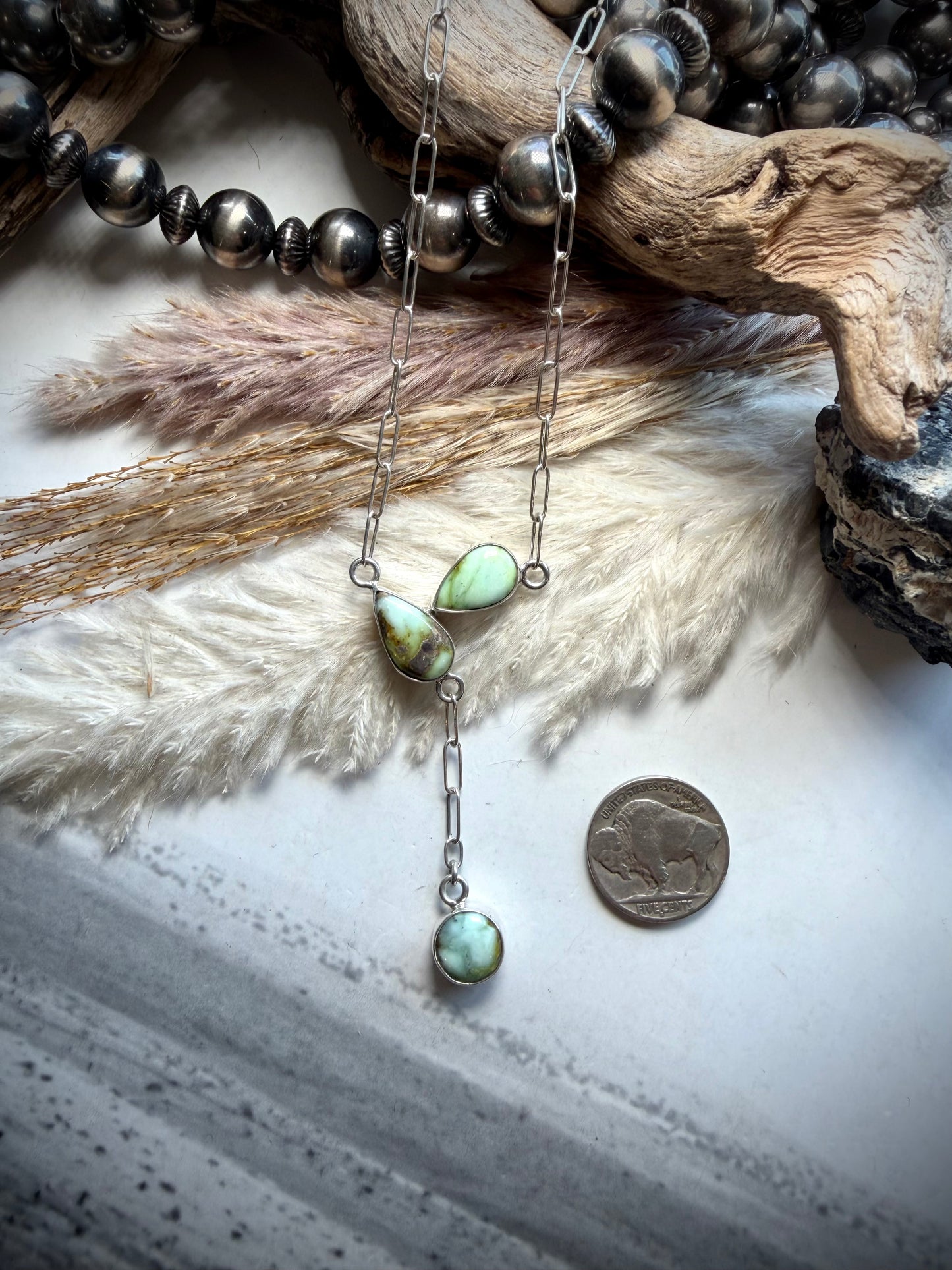 Palomino Three Stone Necklace