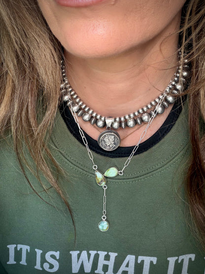 Palomino Three Stone Necklace