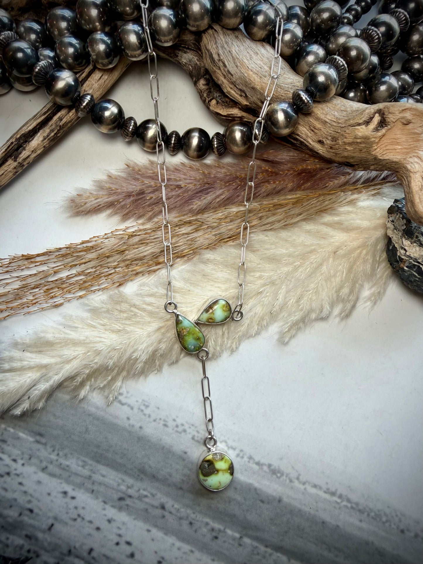 Palomino Three Stone Necklace