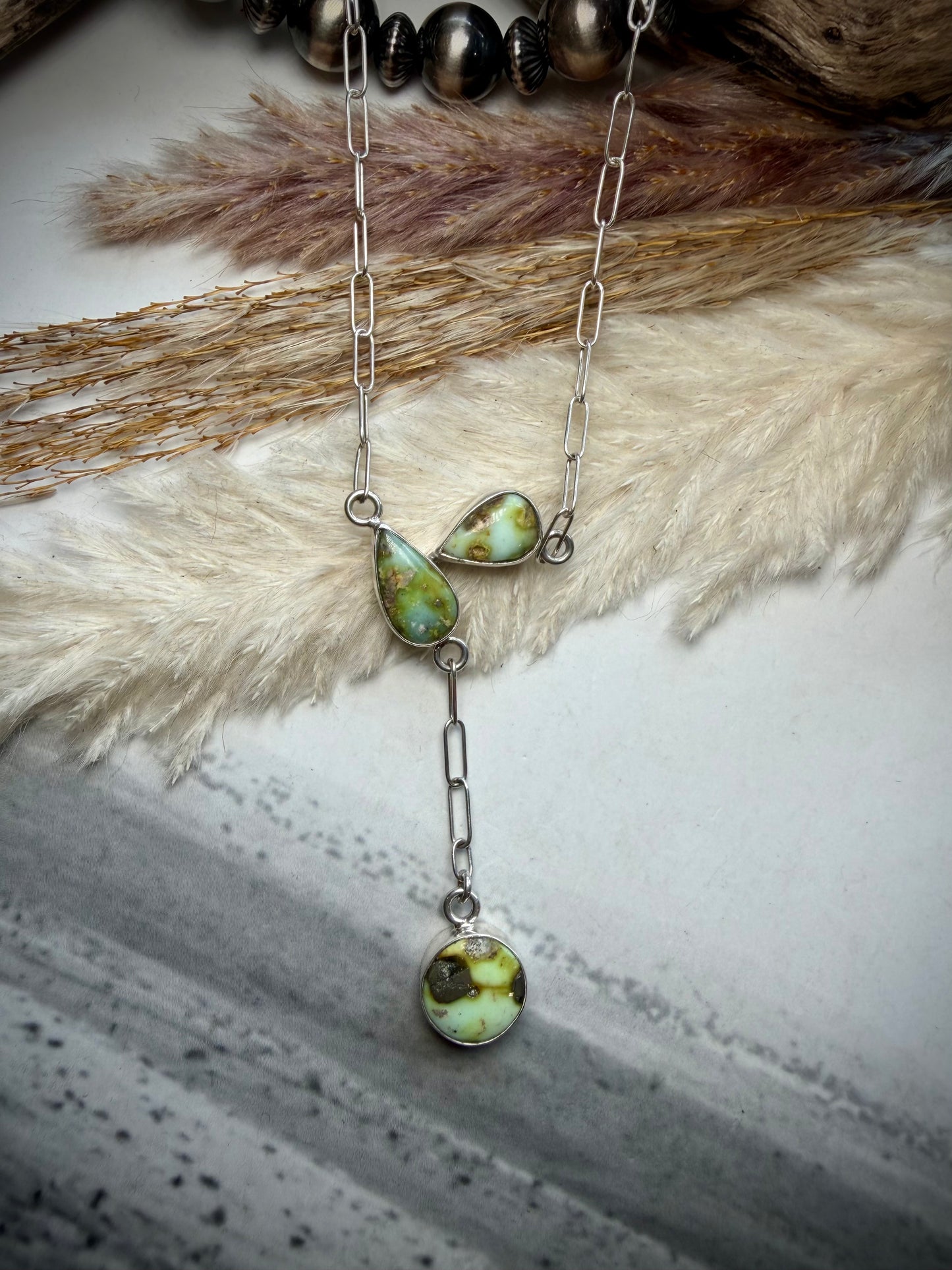 Palomino Three Stone Necklace