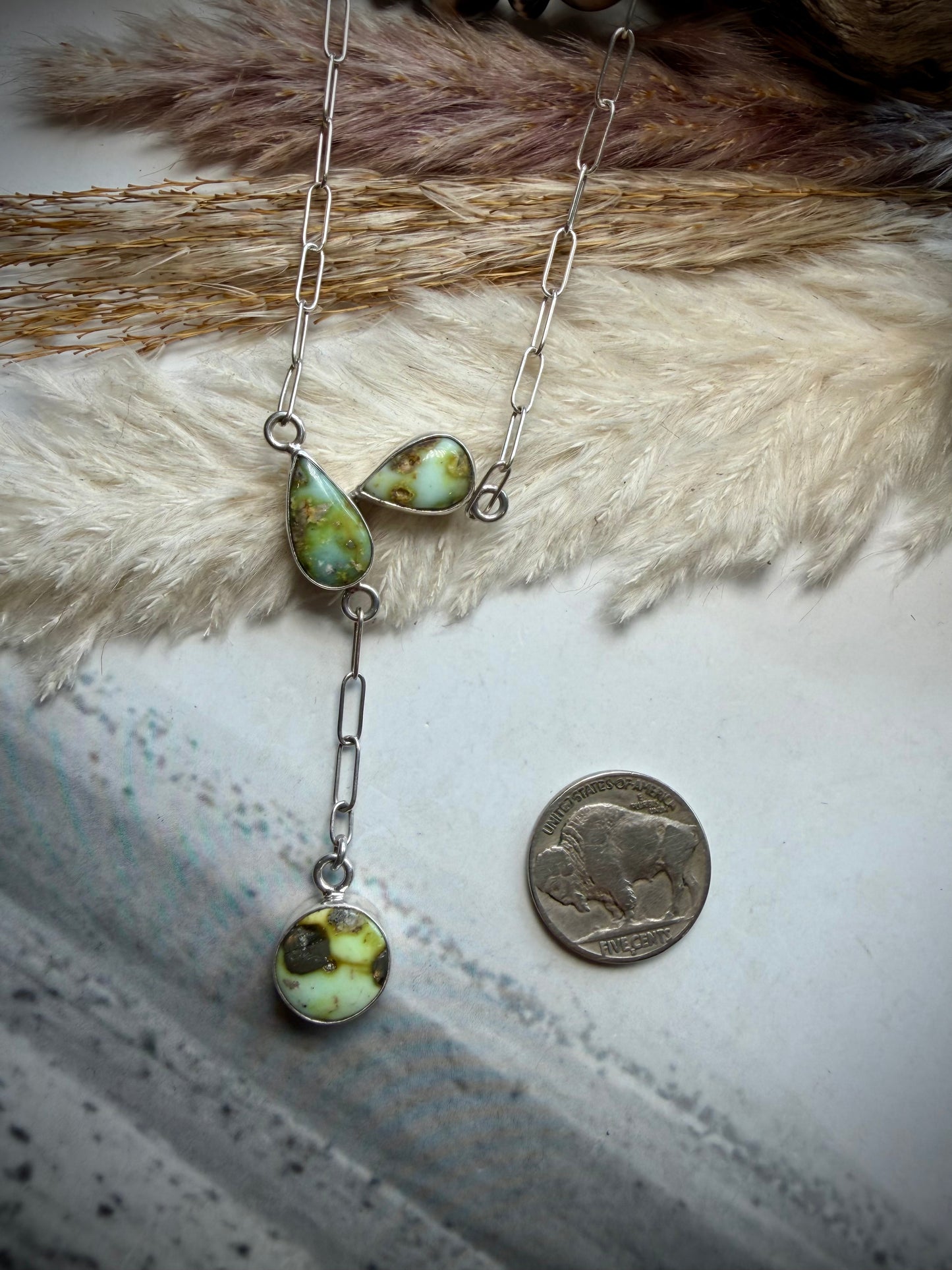 Palomino Three Stone Necklace