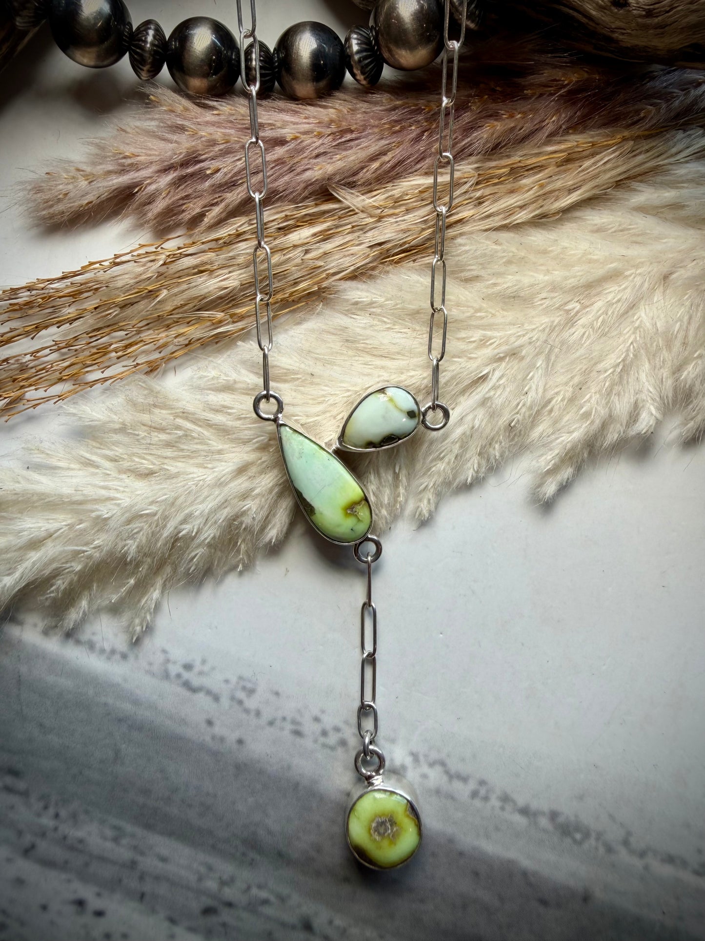 Palomino Three Stone Necklace