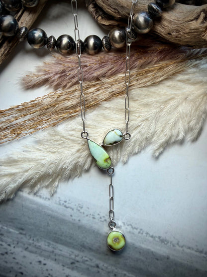 Palomino Three Stone Necklace