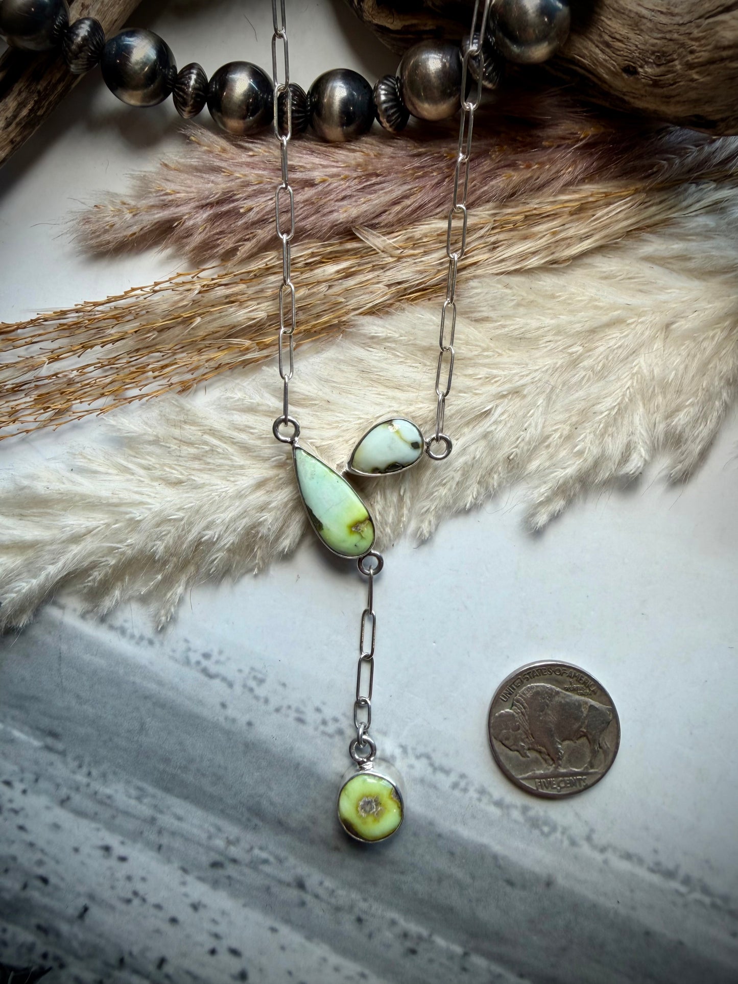 Palomino Three Stone Necklace