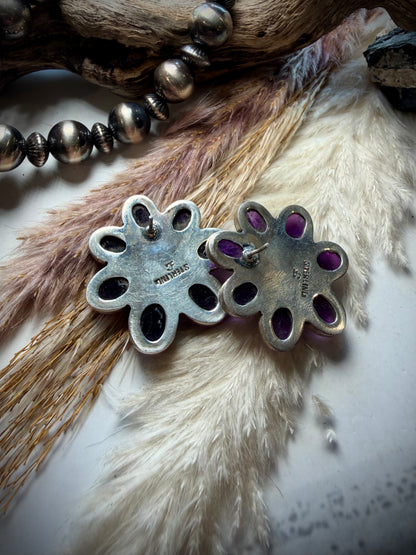 Federico Amethyst & Turquoise Earrings