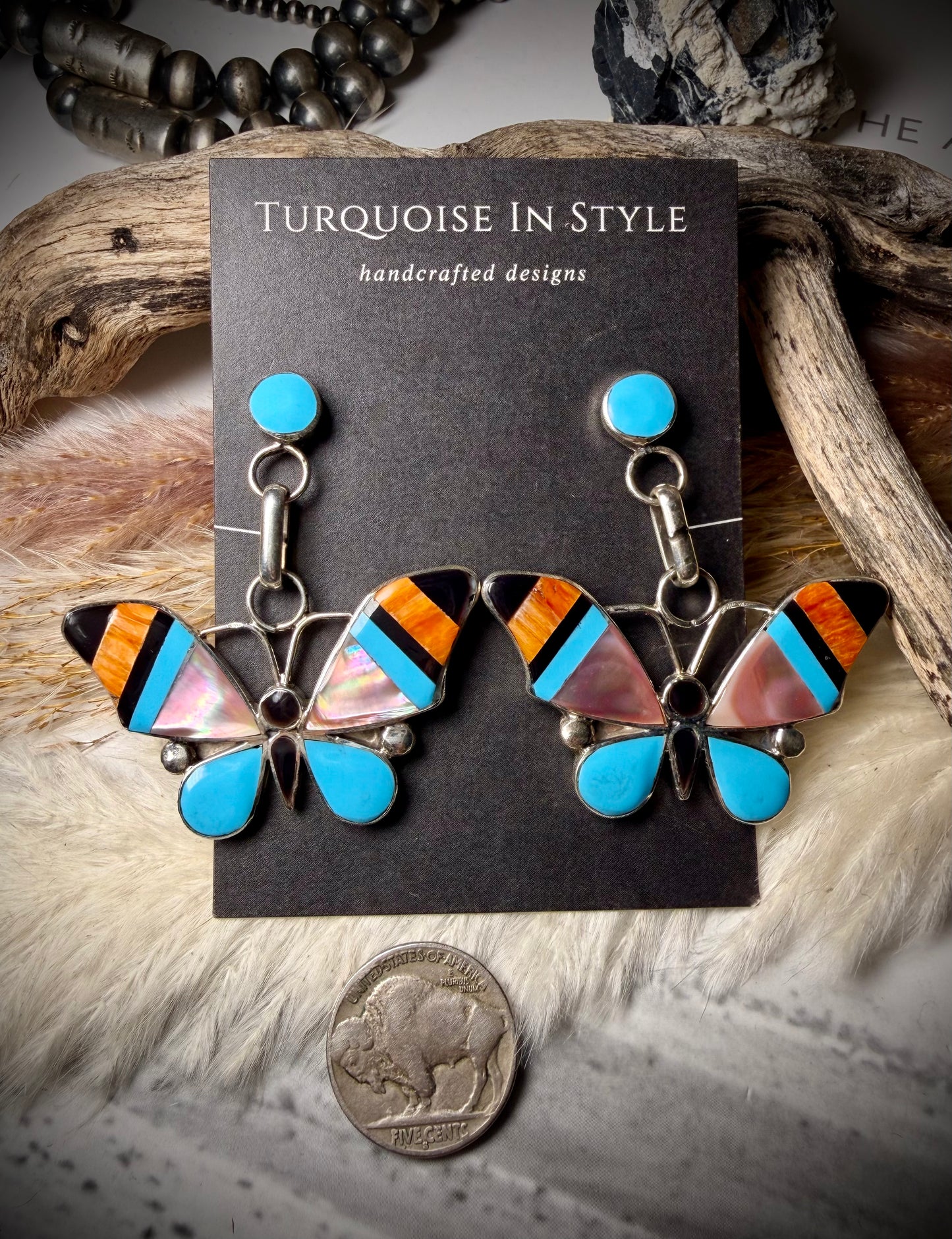 Angus Ahiyite Butterfly Dangles