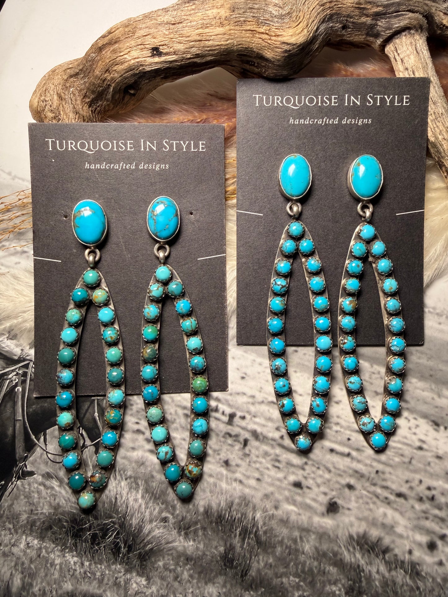 Multi-Stone Stud Dangle Ovals