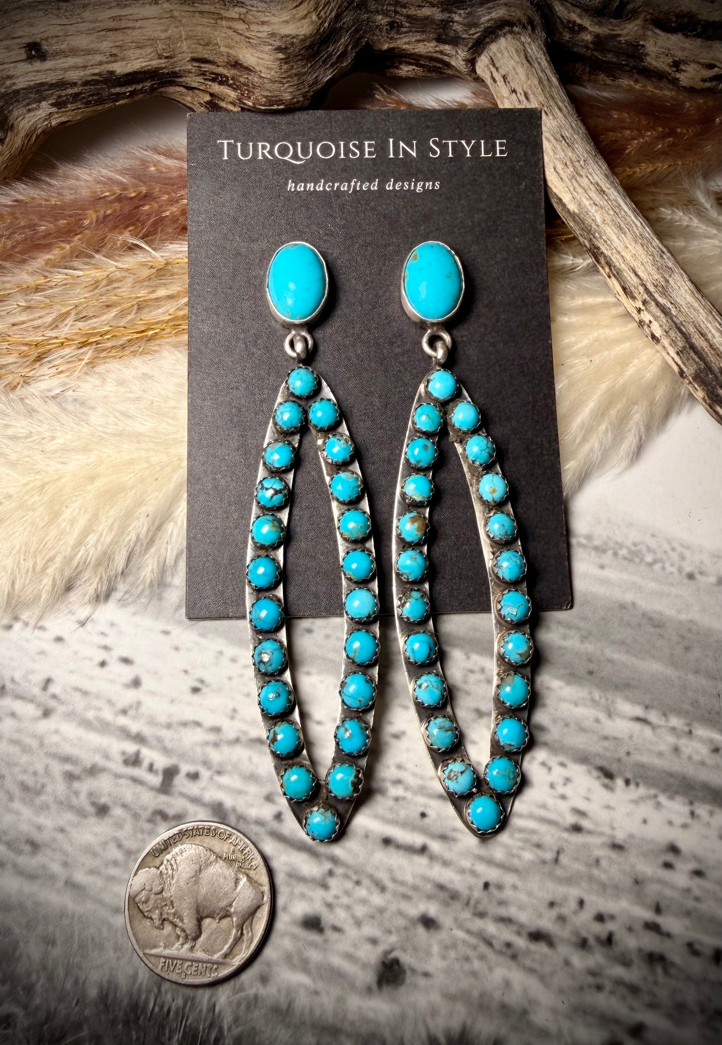 Multi-Stone Stud Dangle Ovals