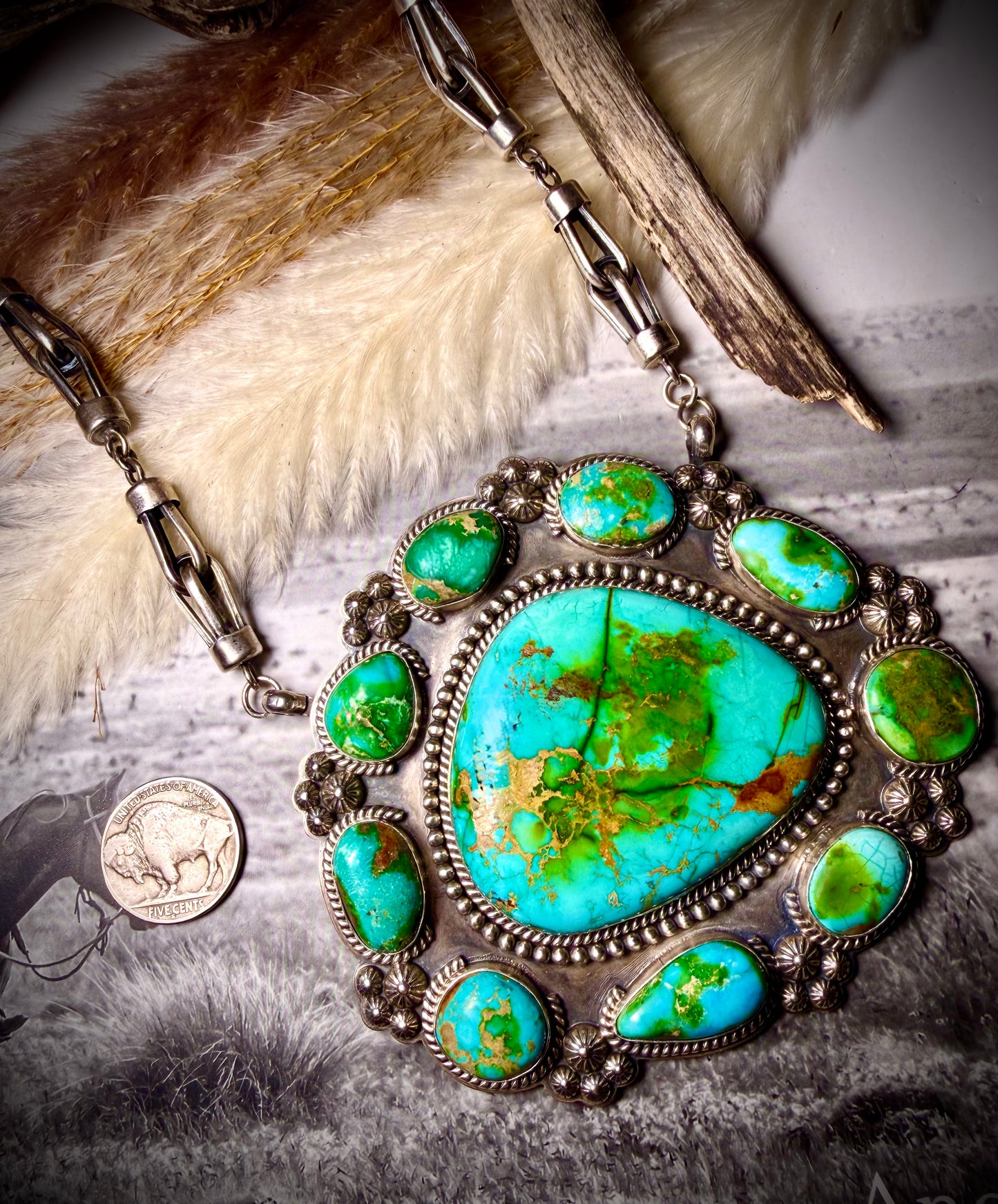 Gilbert Platero Huge Sonoran Necklace