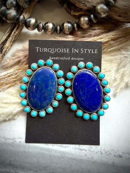 Federico Lapis & Turquoise Earrings