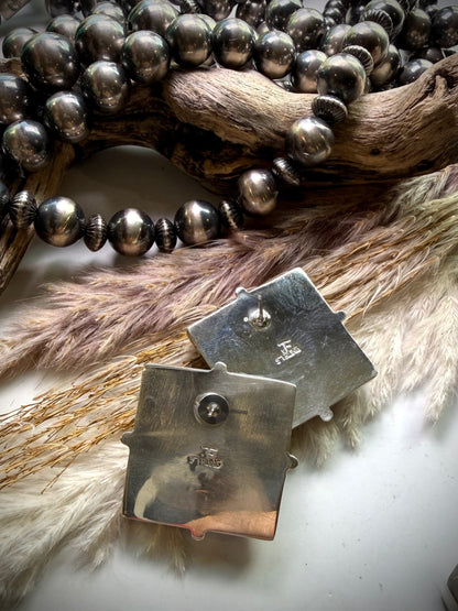 Federico Lapis Square Earrings- #3