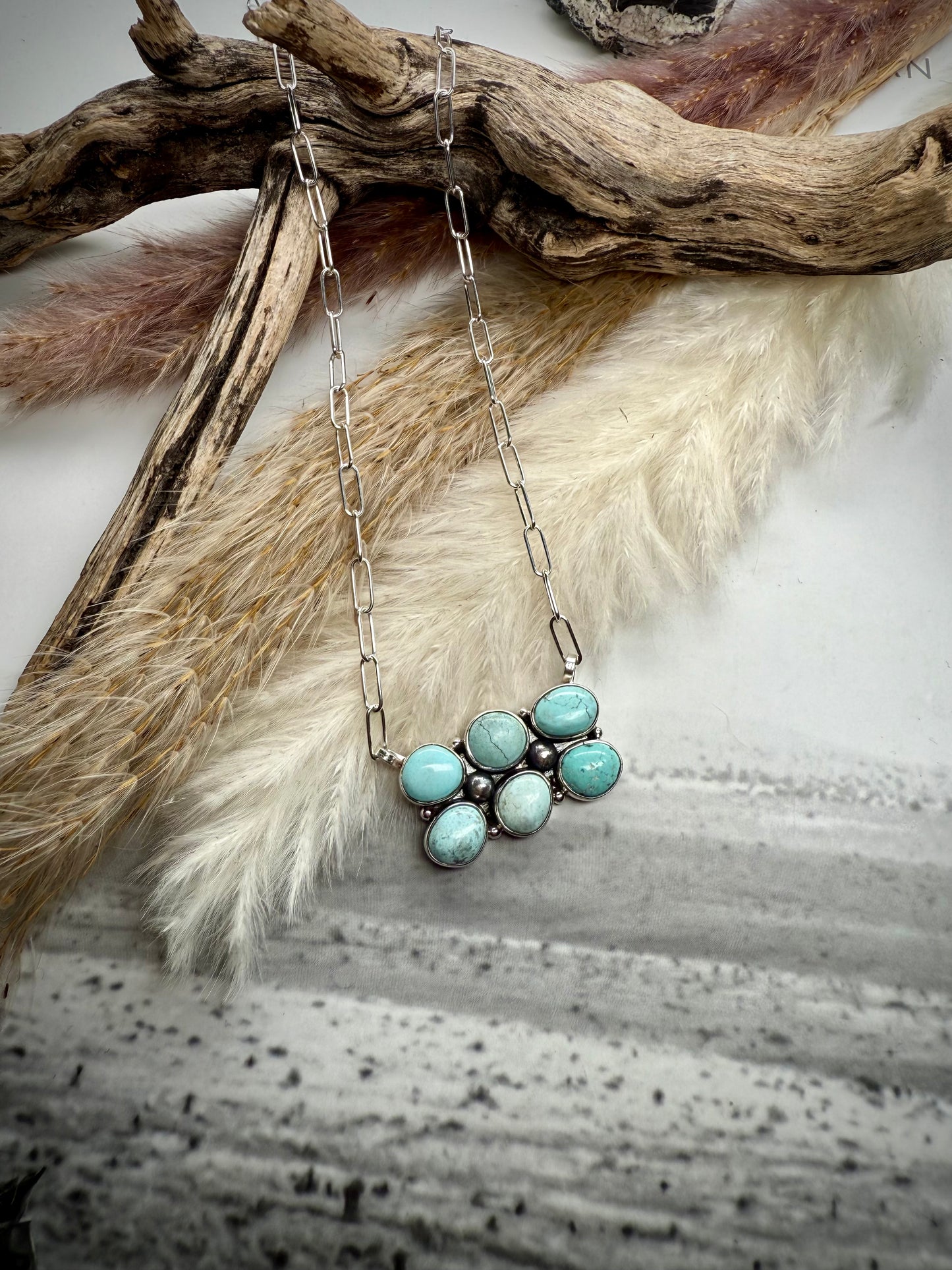 Dry Creek 6 Stone Bar Necklace