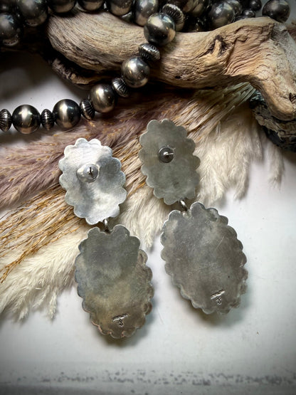 Federico Lapis Two Stone Earrings