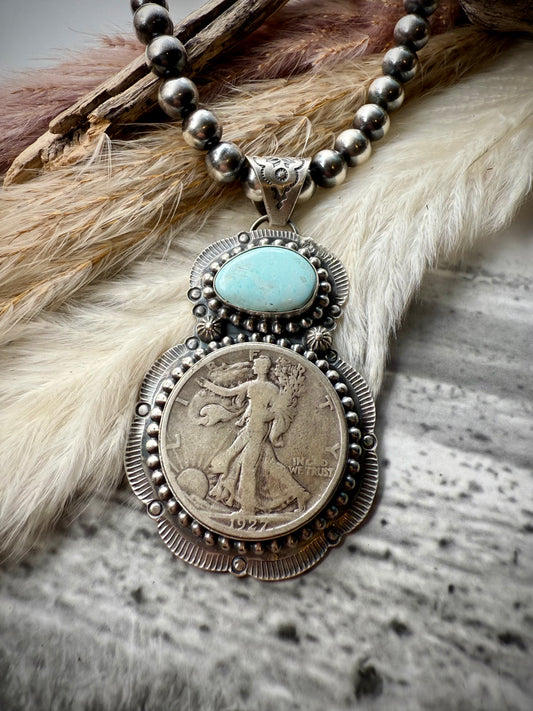 The 1927 Walking Liberty Half Dollar Dry Creek Pendant