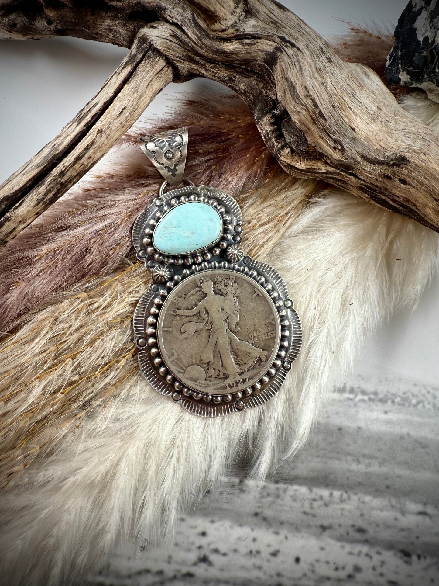 The 1927 Walking Liberty Half Dollar Dry Creek Pendant
