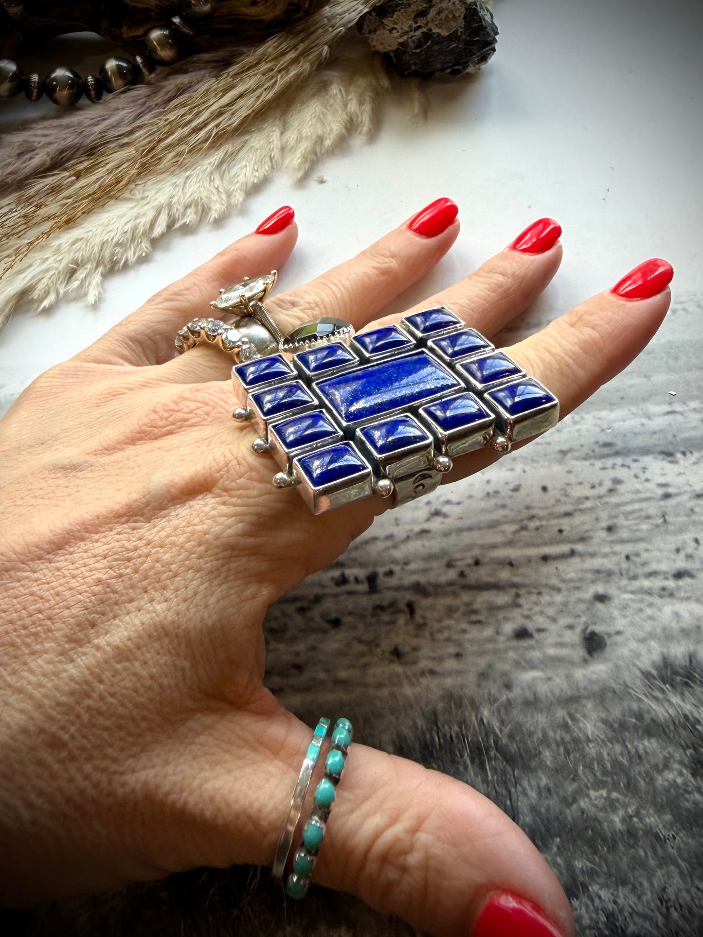 Federico Lapis Adjustable Ring