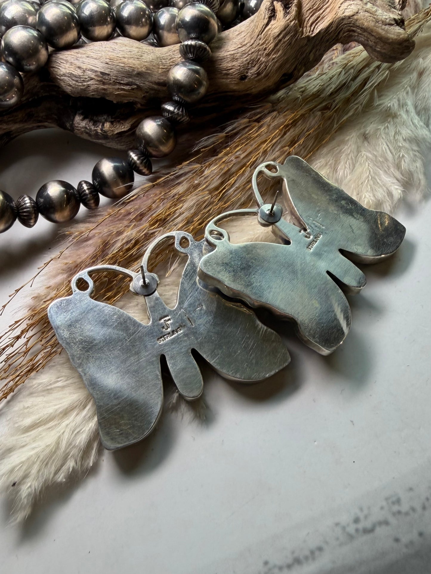 Federico Lapis & Turquoise Butterfly Earrings