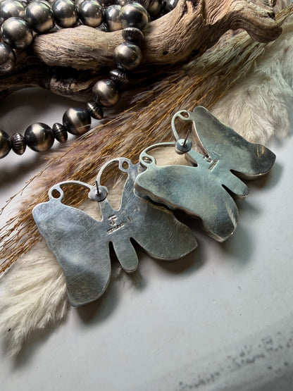 Federico Lapis & Turquoise Butterfly Earrings