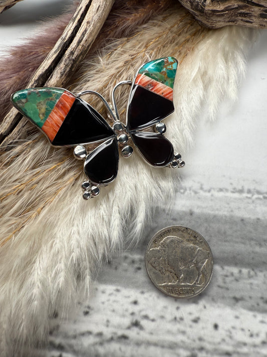 Inlay Butterfly Pin