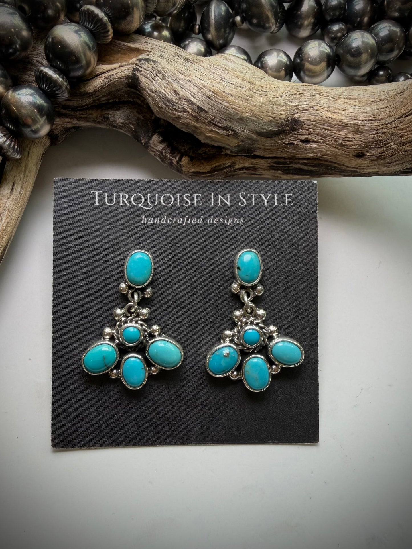 Federico Turquoise Dangle Earrings #1