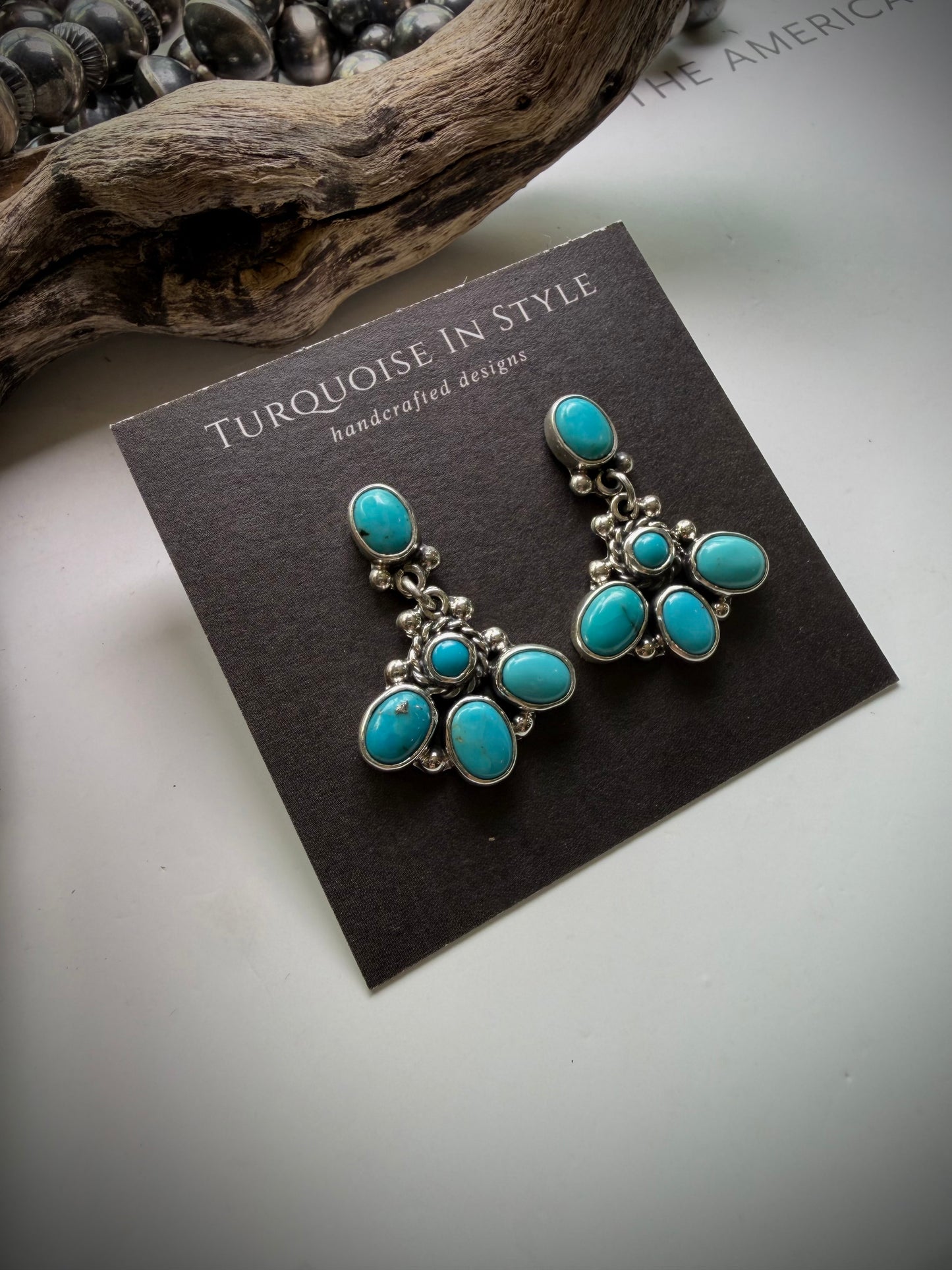 Federico Turquoise Dangle Earrings #1