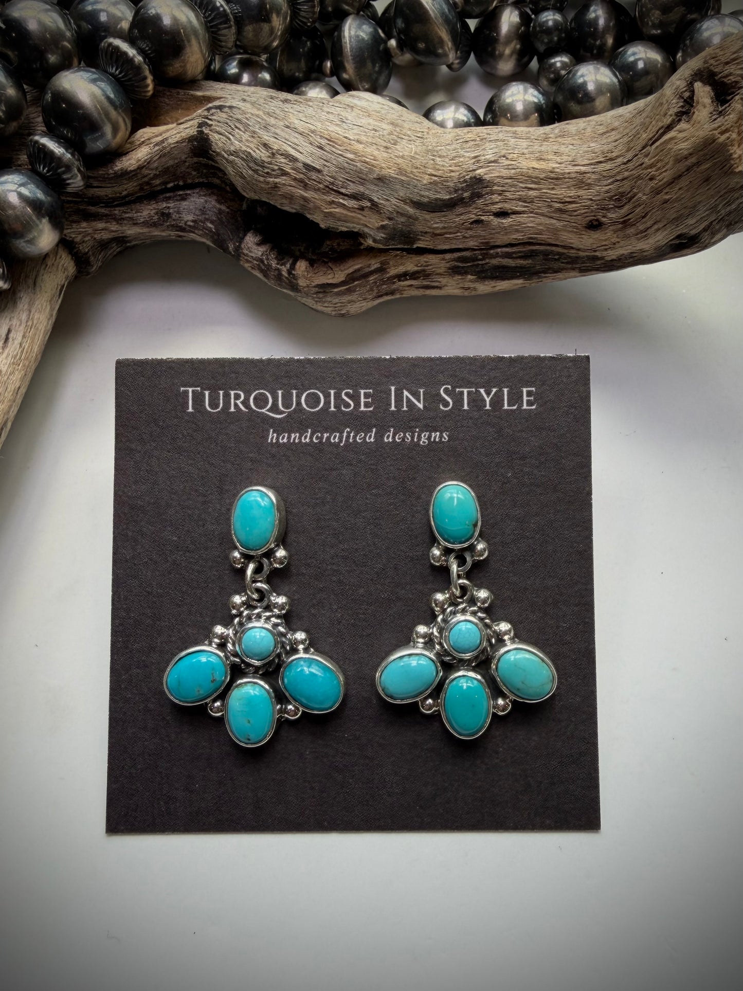 Federico Turquoise Dangle Earrings #2