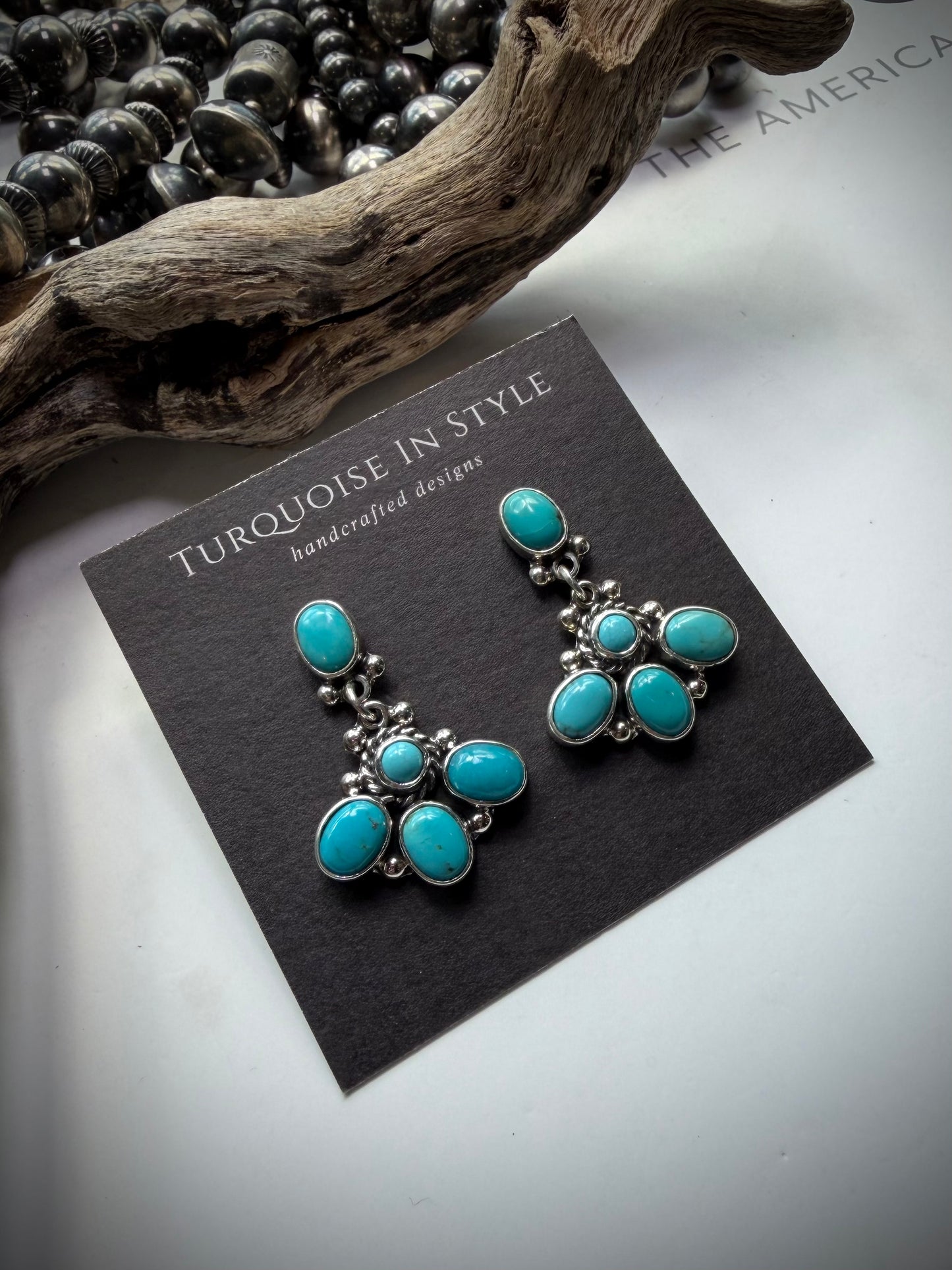 Federico Turquoise Dangle Earrings #2