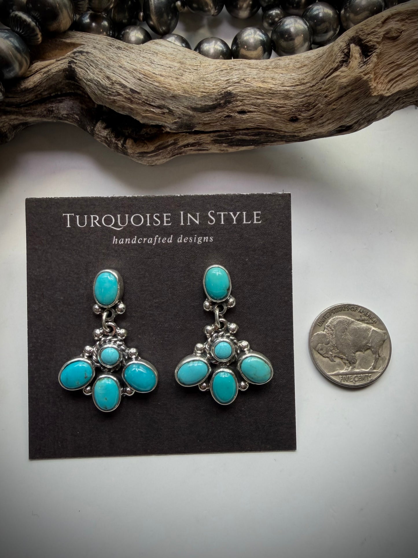 Federico Turquoise Dangle Earrings #2